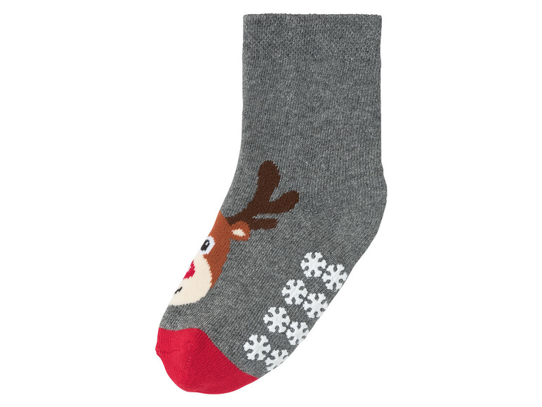 Aller en mode plein écran lupilu® Set de 2 paires de chaussettes de Noël en un mélange de coton - Photo 7