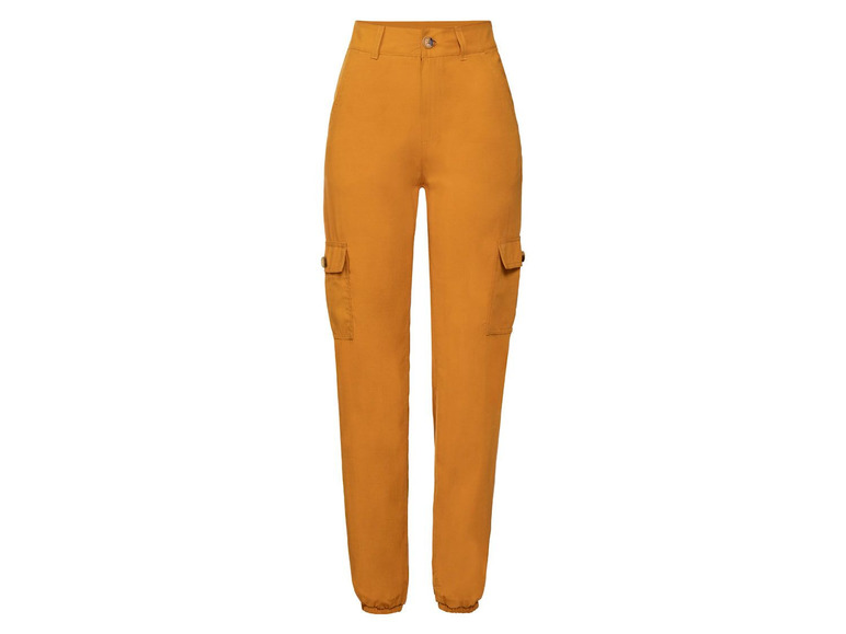 Aller en mode plein écran Pantalon ou jupe-culotte pour femmes, aspect lin, polyester - Photo 2