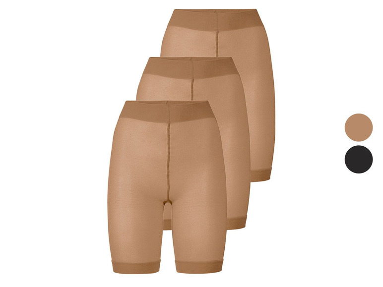 Ga naar volledige schermweergave: esmara® Set van 3 korte panty's met platte naden - afbeelding 1