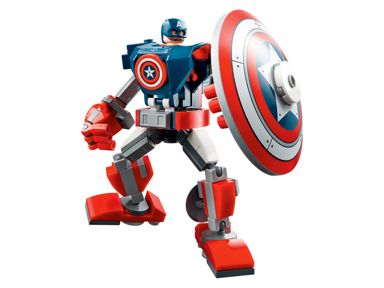 Ga naar volledige schermweergave: LEGO® Marvel Super Heroes Captain America mechapantser (76168) - afbeelding 3