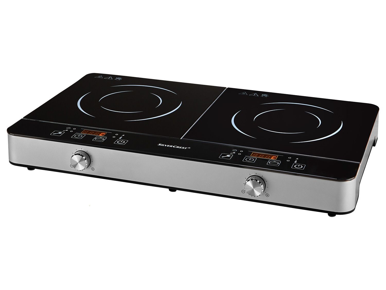 Plaque de cuisson double induction SILVERCREST® - 2 zones de