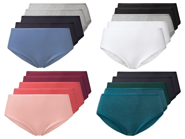 Ga naar volledige schermweergave: ESMARA® Lingerie Set van 5 slips voor dames - afbeelding 1