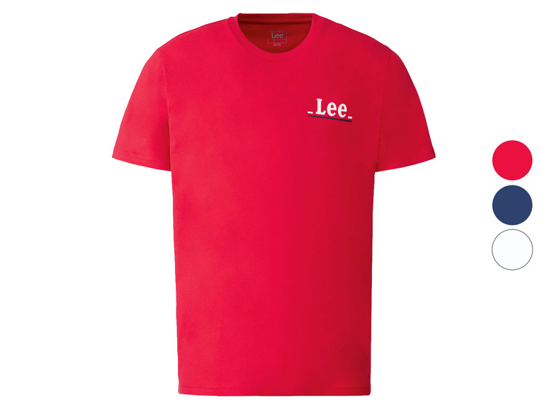 Ga naar volledige schermweergave: Lee Heren-T-shirt, met klein logo - afbeelding 1
