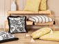 Kussens met jungle print, gestreept en chevron patroon