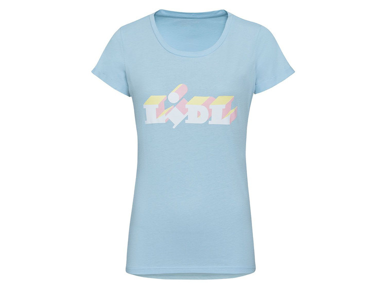 Ga naar volledige schermweergave: esmara Lidl-T-shirt voor dames, puur katoen - afbeelding 1