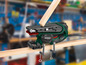 Een Parkside schuurmachine gebruikt voor het schuren van hout.