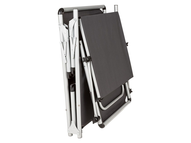 Aller en mode plein écran florabest Chaise longue en aluminium avec pare-soleil, pliable - Photo 3