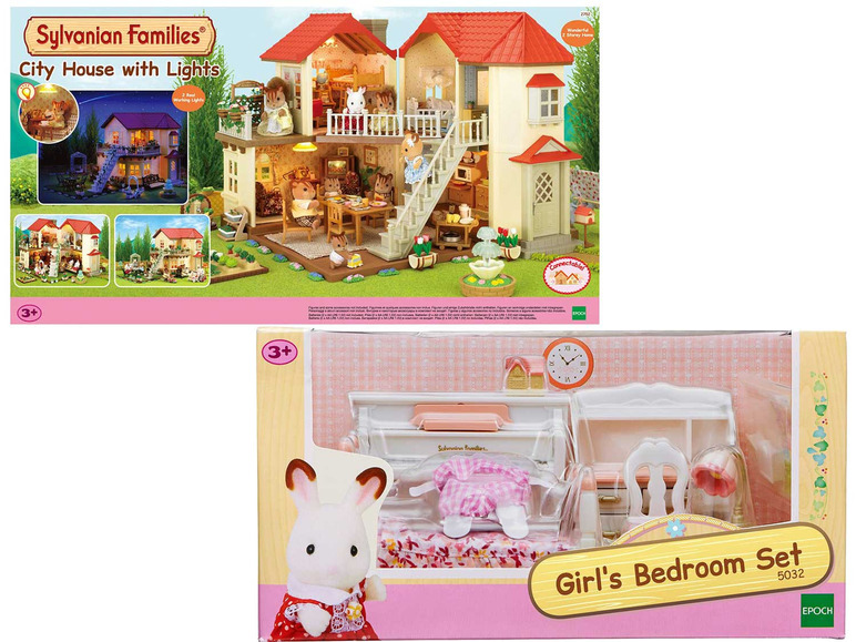 Ga naar volledige schermweergave: Sylvanian Families Poppenhuis Verlicht Herenhuis (2752) - afbeelding 1