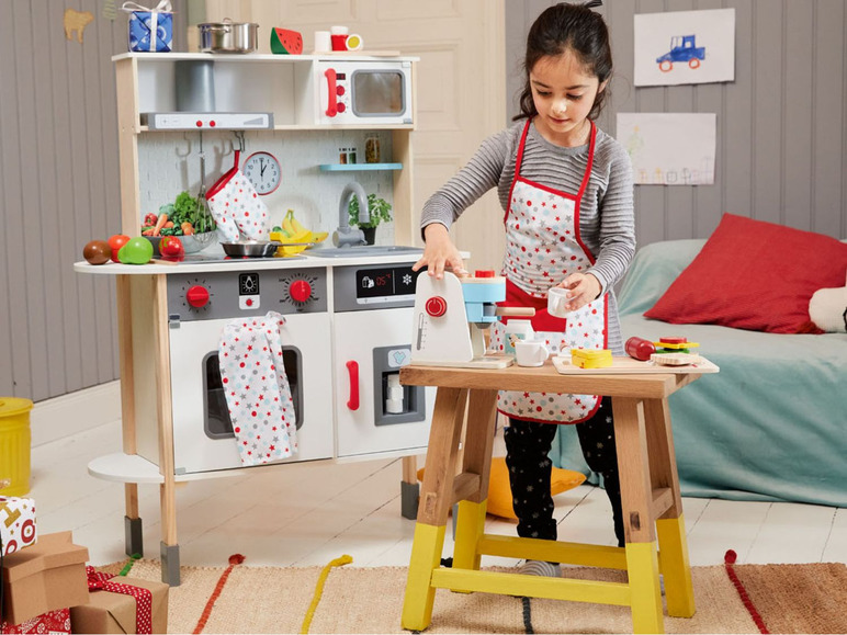 Aller en mode plein écran Playtive Set de légumes en bois, 16 pièces, avec velcro - Photo 4