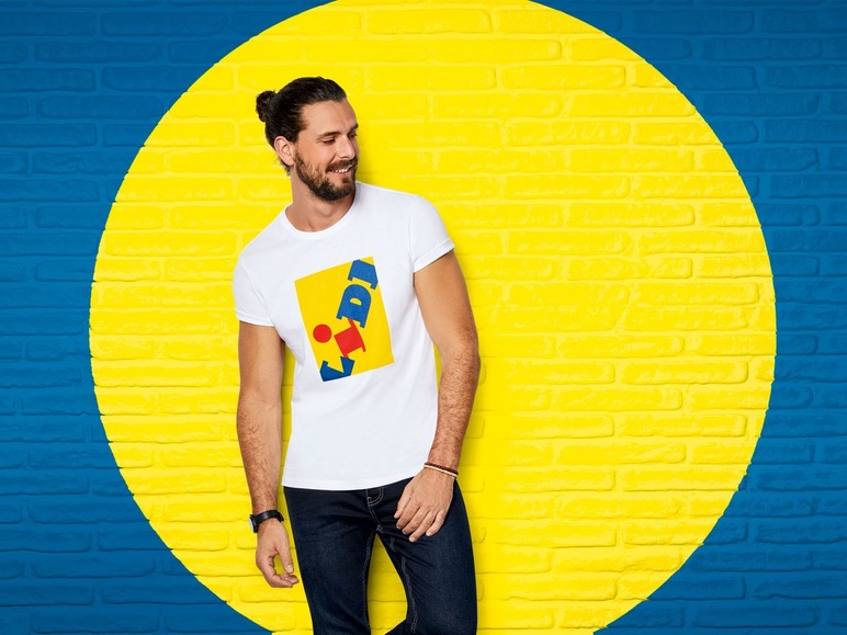 Aller en mode plein écran LIVERGY® Lidl T-shirt pour hommes, 100 % coton - Photo 2
