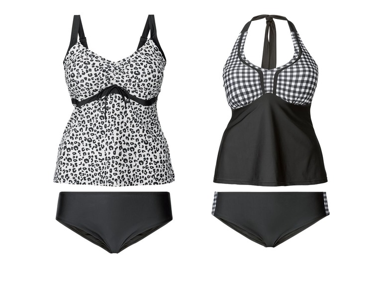 Ga naar volledige schermweergave: esmara® Tankini voor dames, polyester en elastaan, lichaamsvormend - afbeelding 1