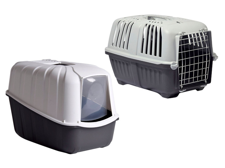 Aller en mode plein écran zoofari® Bac à litière ou cage de transport pour chats, rebord très haut - Photo 1