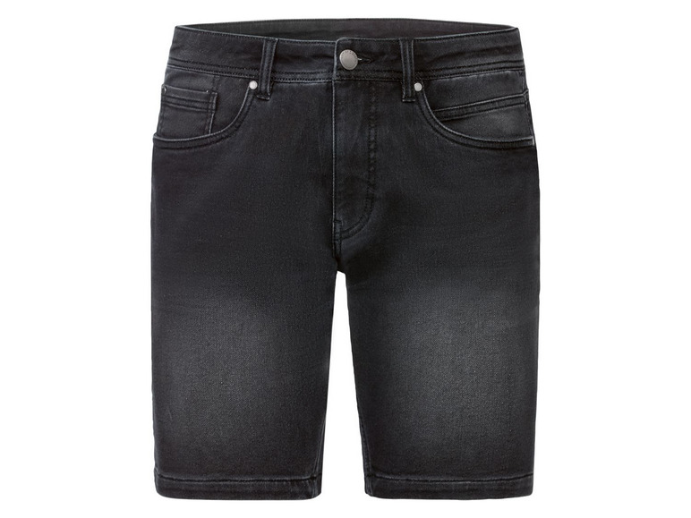 Aller en mode plein écran LIVERGY® Short molletonné denim pour hommes, coton, polyester et élasthanne - Photo 10