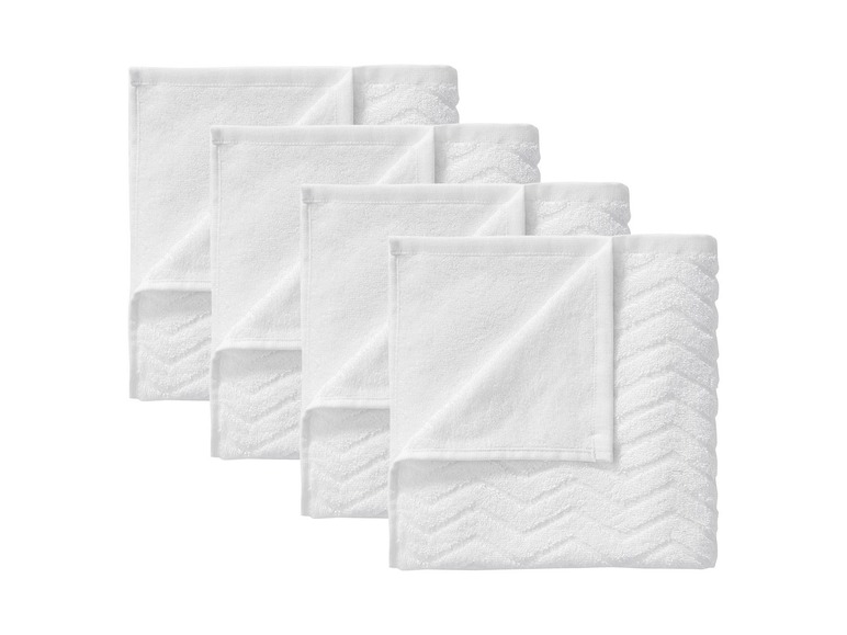 Ga naar volledige schermweergave: miomare Handdoek, set van 4, 50 x 100 cm - afbeelding 1