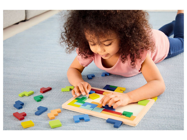 Ga naar volledige schermweergave: Playtive Houten puzzel of geoboard - afbeelding 16