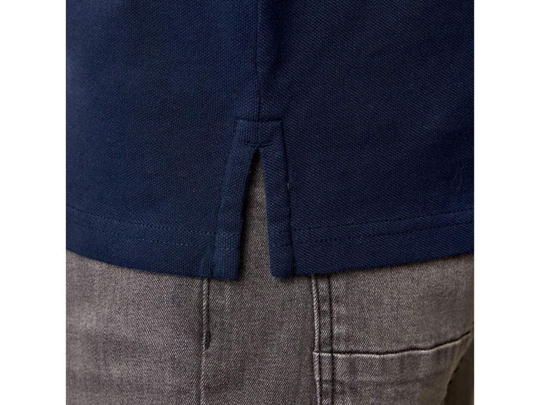 Ga naar volledige schermweergave: LIVERGY® Regular fit biokatoenen polo met zijsplitten - afbeelding 5