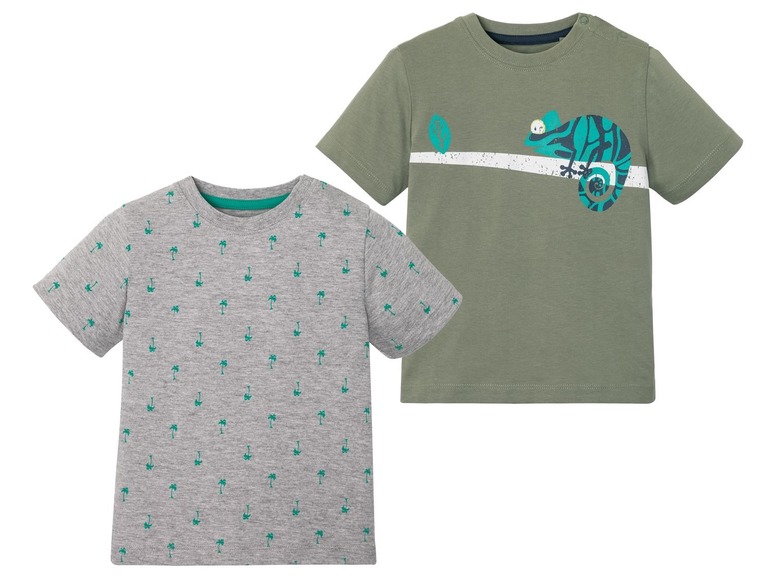Aller en mode plein écran lupilu® T-shirt pour garçons, set de 2, pur coton - Photo 23