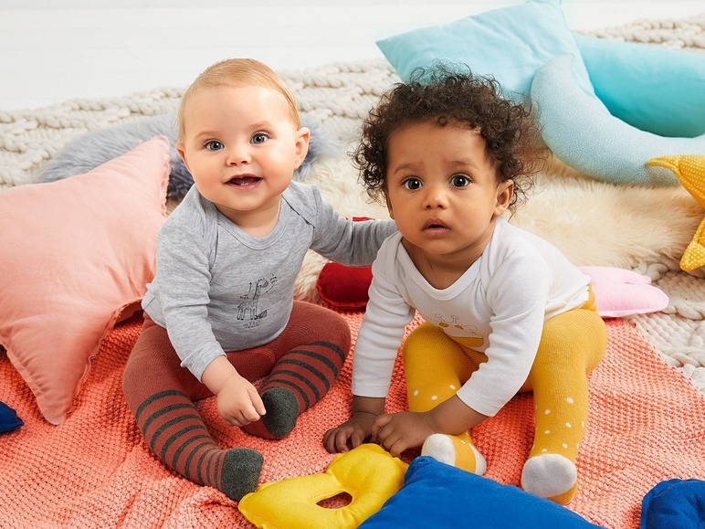 Aller en mode plein écran lupilu® Set de 6 bodies croisés à manches longues bébé - Photo 2