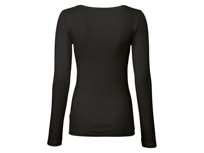 Ga naar volledige schermweergave: esmara® T-shirt voor dames, lange mouwen, katoen, viscose en elastaan - afbeelding 15