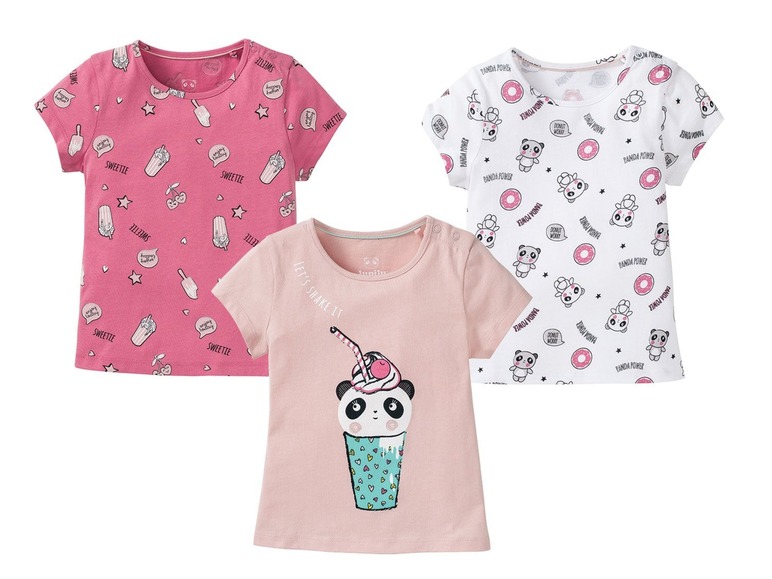 Ga naar volledige schermweergave: lupilu® Set van 3 T-shirts voor meisjes - afbeelding 17