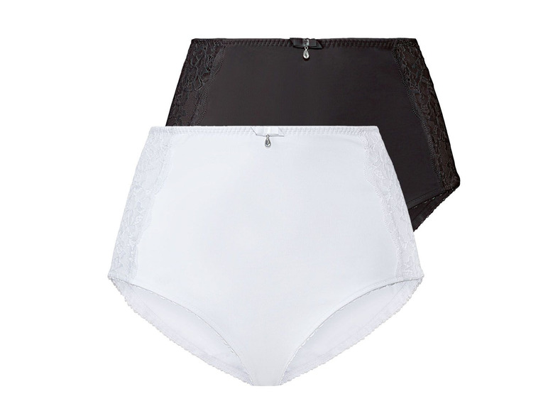 Aller en mode plein écran esmara® Set de 2 culottes gainantes avec dentelle et nœud décoratif - Photo 6