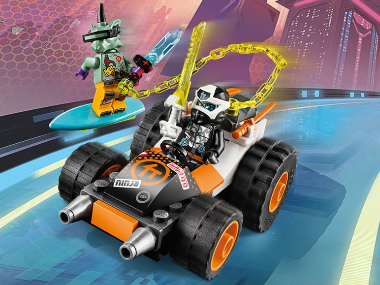 Ga naar volledige schermweergave: LEGO® NINJAGO Cole's Speederwagen (71706) - afbeelding 7