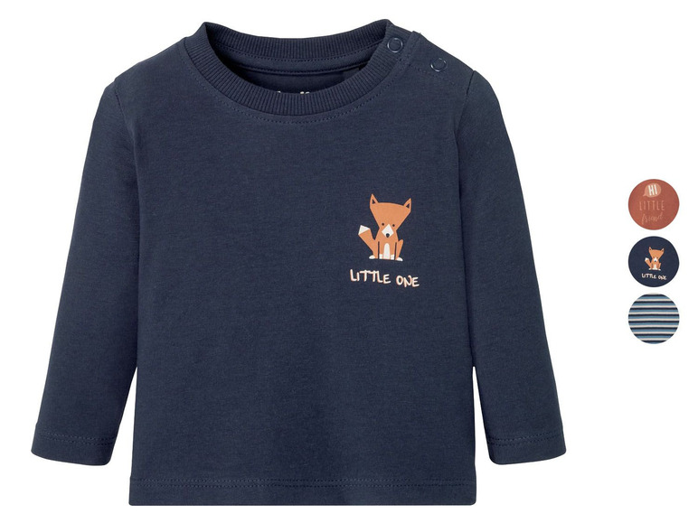 Ga naar volledige schermweergave: lupilu® T-shirt met lange mouwen voor baby's, 50/56 - 86/92 - afbeelding 1