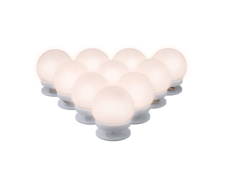 Aller en mode plein écran LIVARNO LUX Éclairage à LED pour miroir, 10 lampes, longueur 2,5 m - Photo 5