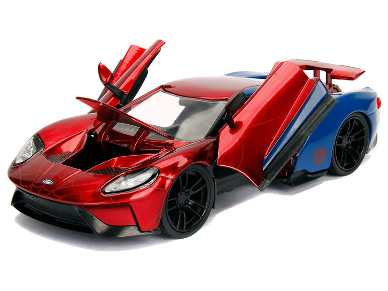 Ga naar volledige schermweergave: DICKIE Marvel Spiderman Ford GT, incl. figuurtje - afbeelding 2