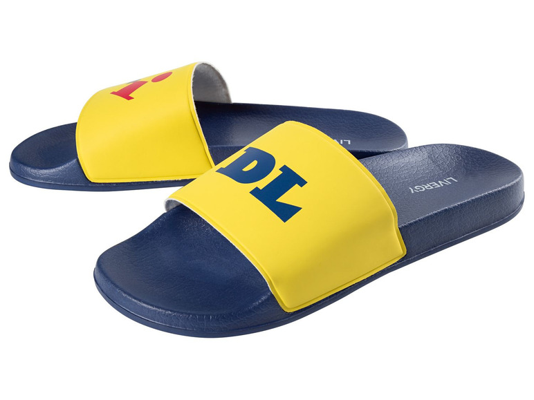 Ga naar volledige schermweergave: LIVERGY® Slippers voor heren, Lidl-logo, PU, textiel en EVA - afbeelding 3