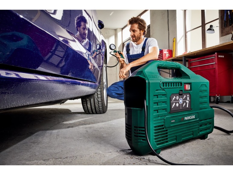 Aller en mode plein écran PARKSIDE® Compresseur portable »PKZ 180 C5«, 1 100 W, sans cuve - Photo 2