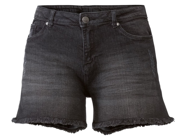 Aller en mode plein écran esmara® Short en jean pour femmes, coton et élasthanne, fermeture éclair YKK - Photo 9