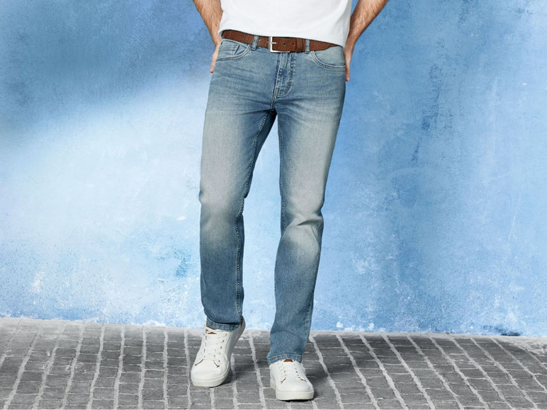 Ga naar volledige schermweergave: LIVERGY Jeans voor heren, slim fit, katoen en elastaan - afbeelding 3