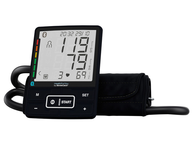 Aller en mode plein écran SILVERCREST Tensiomètre de bras, fonction Bluetooth®, avec app - Photo 3
