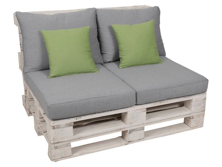 Ga naar volledige schermweergave: GO-DE Textil Tuinkussenset voor pallets, 80 x 60 x 12 cm, inclusief 2 sierkussens - afbeelding 7