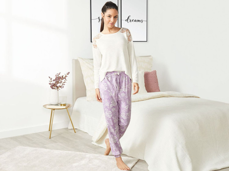 Ga naar volledige schermweergave: ESMARA® Lingerie Pyjamaset voor dames, 4-delig, XS - L - afbeelding 3