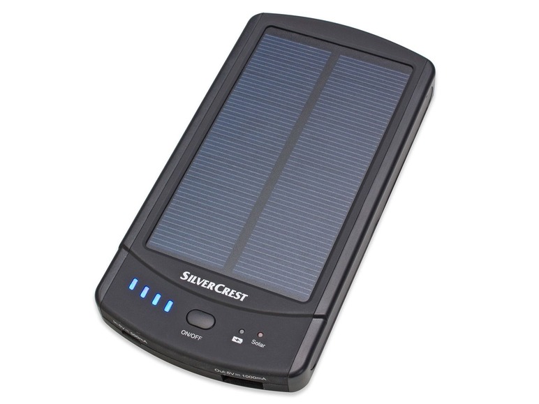 Ga naar volledige schermweergave: SILVERCREST® Powerbank met zonnepaneel - afbeelding 1