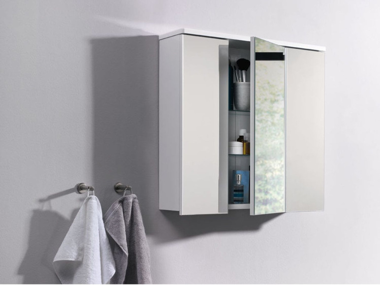 Aller en mode plein écran LIVARNO LIVING Armoire de toilette à miroir, 66 x 64 x 16,5 cm - Photo 3