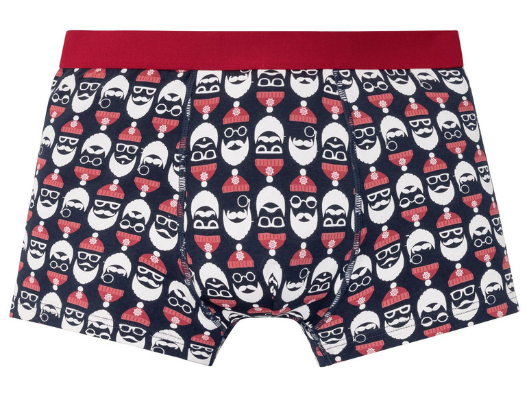 Ga naar volledige schermweergave: LIVERGY® Kerstboxershorts voor heren, set van 2, katoen en elastaan - afbeelding 3