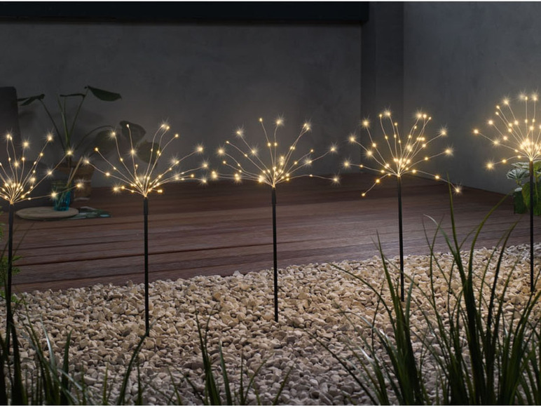 Aller en mode plein écran Melinera Balises à LED décoratives, set de 4 ou 5, hauteur 60/80 cm - Photo 3