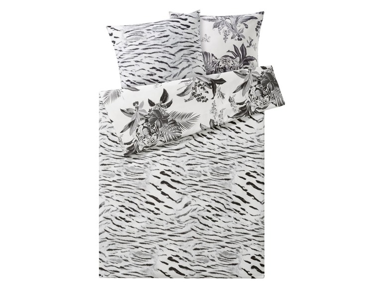 Damier 3-delige satijnen beddengoedset, 200 x 200 cm