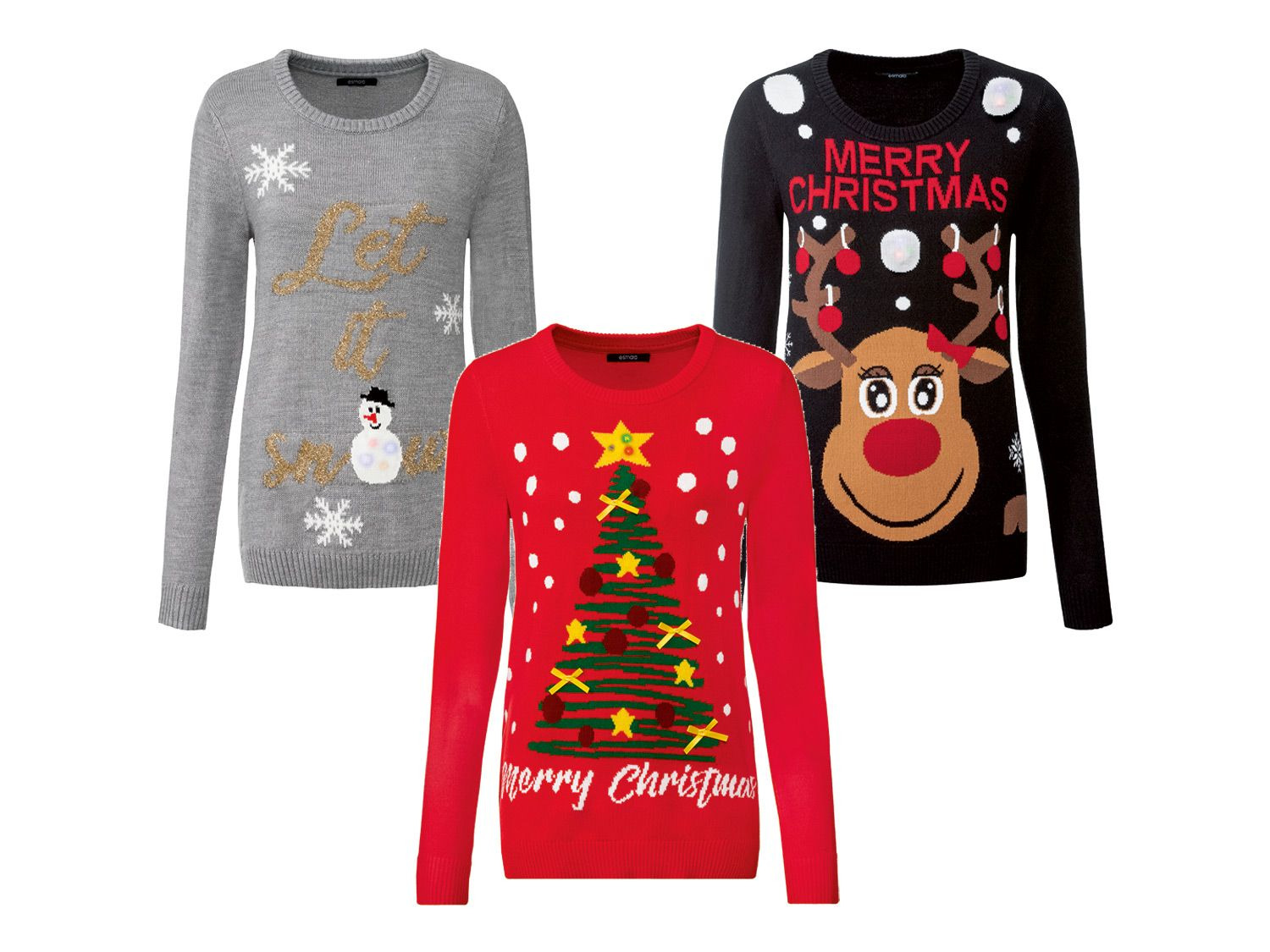 esmara® Kersttrui met LEDlichtjes Lidl.be