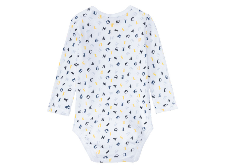 Ga naar volledige schermweergave: lupilu® Set van 3 biokatoenen body's met lange mouwen - afbeelding 4