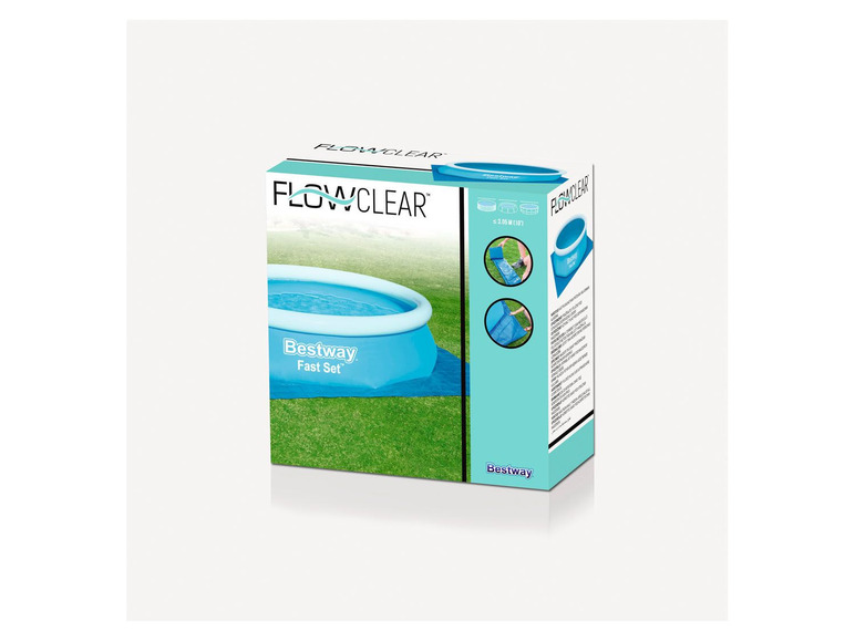 Aller en mode plein écran Bestway Flowclear™ Bâche de sol pour piscine, 335 x 335 cm - Photo 5