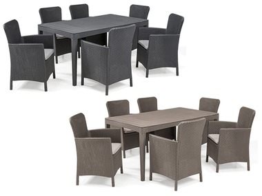 Keter Set de meubles de jardin en osier, 5 ou 7 pièces