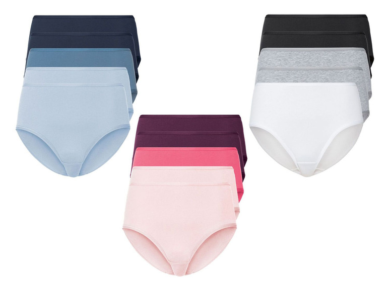 Ga naar volledige schermweergave: esmara® Slips met hoge taille voor dames, set van 5, katoen en elastaan - afbeelding 1