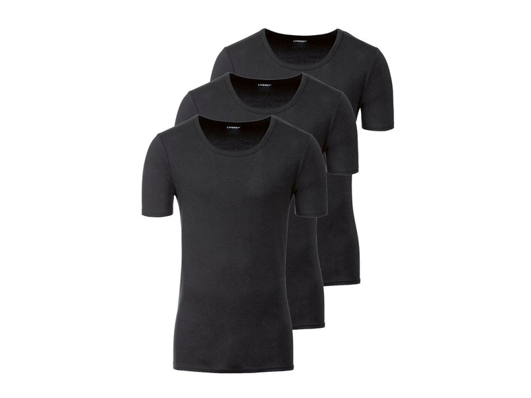 Aller en mode plein écran LIVERGY® T-shirts pour hommes, set de 3, pur coton - Photo 13