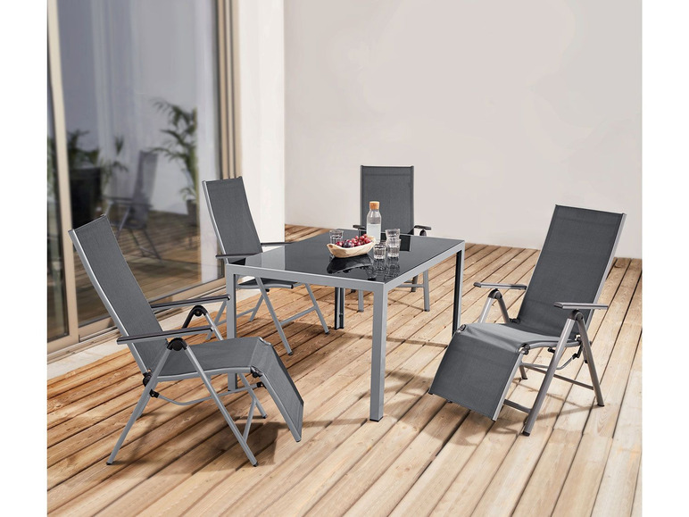 Aller en mode plein écran florabest Table de jardin en aluminium, plateau réversible - Photo 3