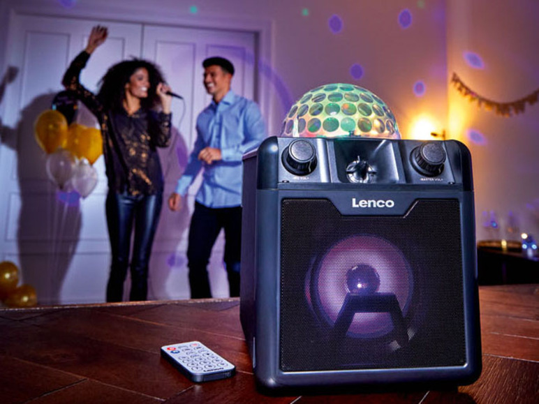 Ga naar volledige schermweergave: Lenco Karaoke systeem met microfoon & Bluetooth - afbeelding 3