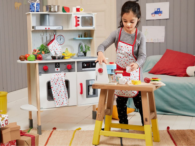 Aller en mode plein écran Playtive Set de fruits en bois, 14 pièces, avec velcro - Photo 3